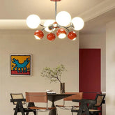 Globe Glass Chandelier for Living Room